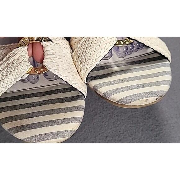 Sperry Top-Sider Alvina Ivory Wedge Espadrille Sandals ⛵ Summer Chic Size 10M - Picture 5 of 8